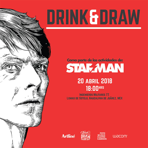Drink and draw: David Bowie
