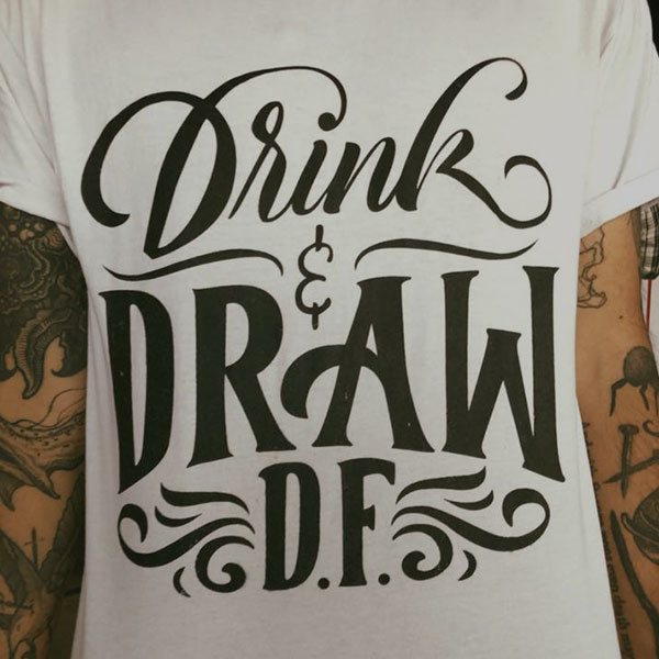 Drink and draw: David Bowie